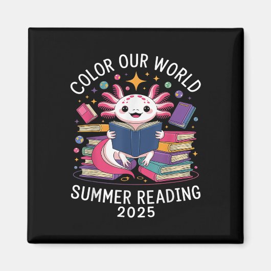 Aimant Couleur Notre Programme Mondial De Lecture Été 202 (Devant)