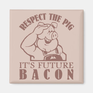 Aimant couleur personnalisé PIG TO BACON
