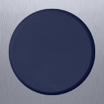 Aimant Couleur solide bleu marine de minuit<br><div class="desc">Couleur solide bleu marine de minuit</div>