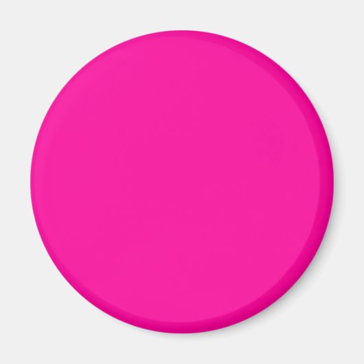 Aimant Couleur solide rose néon (Devant)