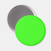 Aimant Couleur solide verte néon (Recto/Verso)