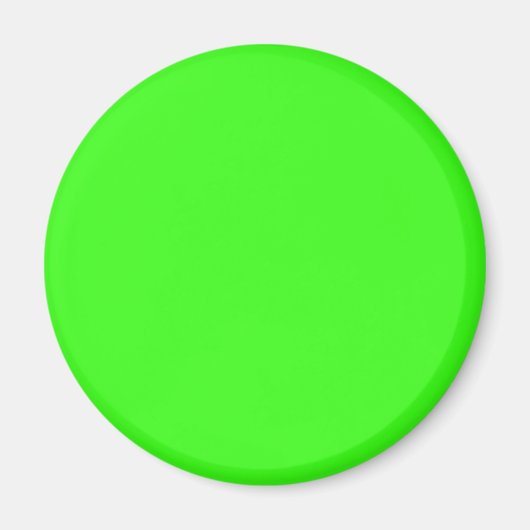 Aimant Couleur solide verte néon (Devant)