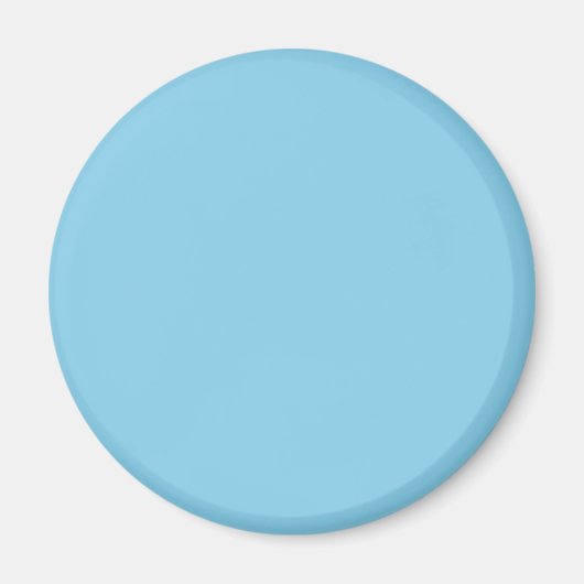 Aimant Couleur uni bleu ciel (Devant)