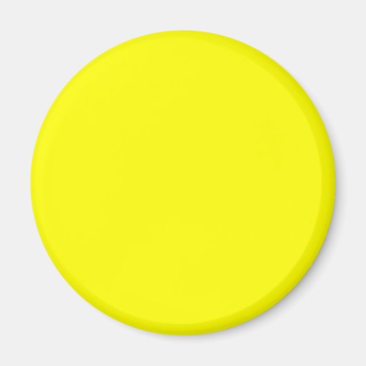 Aimant Couleur uni jaune néon (Devant)