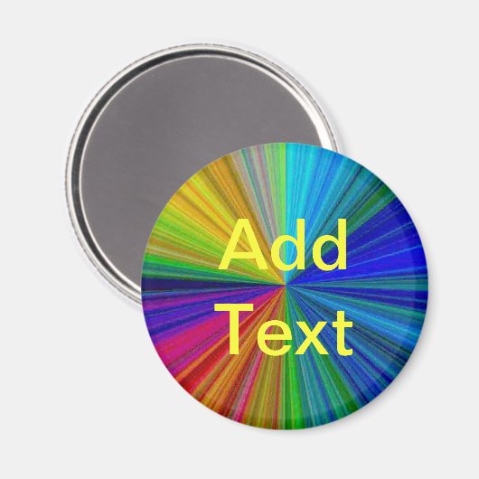 Aimant Couleurs arc-en-ciel Ajouter un devis (Recto/Verso)