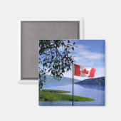 Aimant Couleurs canadiennes (Recto/Verso)