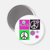 Aimant Couleurs chaudes Paix (Recto/Verso)