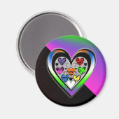 Aimant Couleurs d'amour (Recto/Verso)