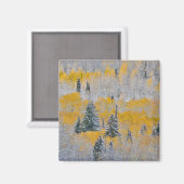 Aimant Couleurs d'automne des Aspens et du col de la neig (Recto/Verso)