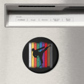 Aimant Couleurs de ceinture karaté Silhouette (In Situ (Lave-vaisselle))