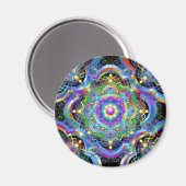 Aimant Couleurs de l'univers mandala (Recto/Verso)