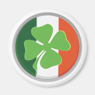 Aimant Couleurs de trèfle à quatre feuilles et de drape