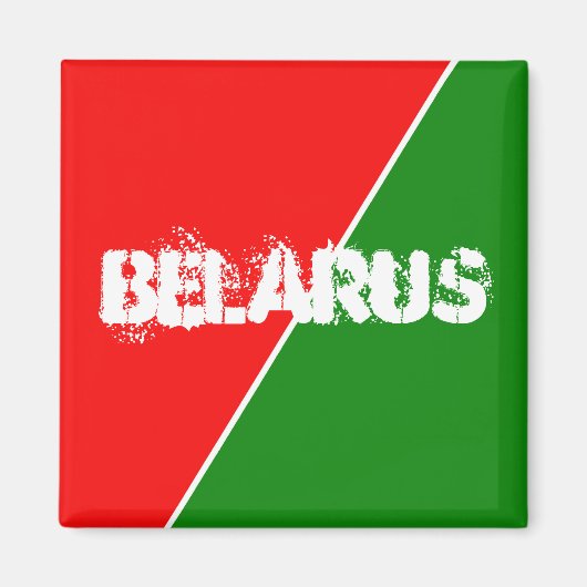 Aimant Couleurs du drapeau national biélorusse (Devant)