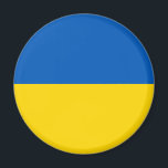 Aimant Couleurs du drapeau ukrainien<br><div class="desc">Le drapeau ukrainien est bleu et jaune.</div>