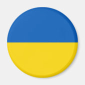Aimant Couleurs du drapeau ukrainien (Devant)