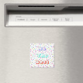 Aimant Couleurs Pastel Funky Sont Les Meilleurs Cercles A (In Situ (Lave-vaisselle))