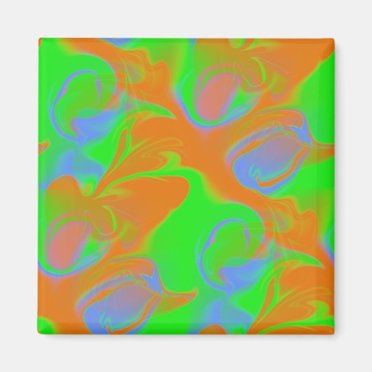 Aimant Couleurs psychédéliques 2 (Devant)