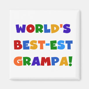 Aimant Couleurs vives les meilleurs cadeaux de Grampa au
