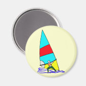 Aimant Couleurs Vives Windsurf (Recto/Verso)