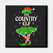 Aimant Country Elf Christmas Family Girls Women Elf Squad (Devant)