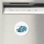 Aimant Coup de projectile sur Marlin avec du thon (In Situ (Lave-vaisselle))