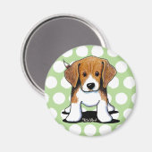 Aimant Coupe Beagle KiniArt (Recto/Verso)