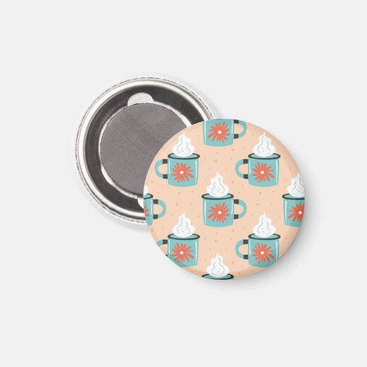 Aimant Coupe bleu clair Motif sans voile. (Recto/Verso)