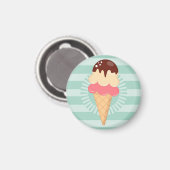 Aimant Coupe chocolate Vanilla Mint Green (Recto/Verso)