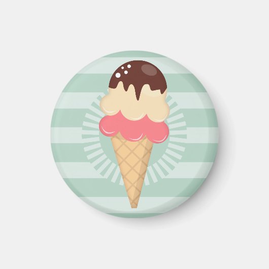 Aimant Coupe chocolate Vanilla Mint Green (Devant)