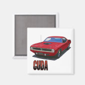 Aimant Coupe Cuda 1970 (Recto/Verso)