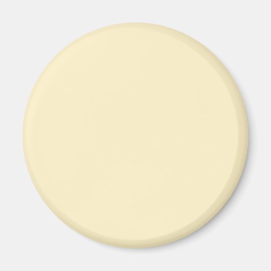 Aimant Coupe de beurre pâle Couleur uni jaune (Devant)