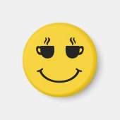 Aimant Coupe de café sourire (Devant)