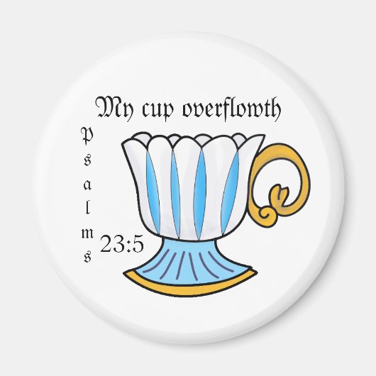 Aimant Coupe de thé de mème (Devant)