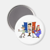 Aimant Coupe d'Europe - Euro 2012 Fans français France ba (Recto/Verso)