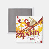 Aimant Coupe du monde d'Espagne 2010 (Recto/Verso)