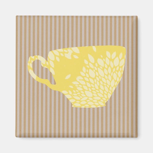 Aimant Coupe et rayures modernes (Devant)