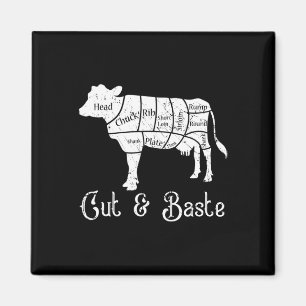 Aimant Coupe Et Vache Ste - Boucher De Boeuf Coupes De Di