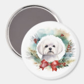 Aimant Coupe festive de gerbes de Noël maltaises (Recto/Verso)