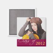 Aimant Coupe rouge marron de l'école (Recto/Verso)