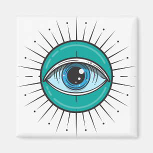 Aimant Couper le bleu de l'oeil du mal