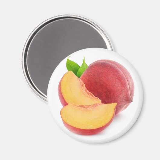 Aimant Couper les pêches fraîches (Recto/Verso)