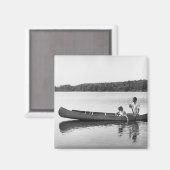 Aimant Couple à Canoe (Recto/Verso)