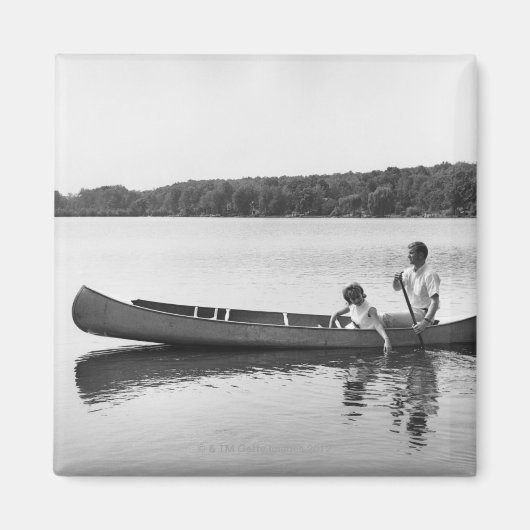 Aimant Couple à Canoe (Devant)