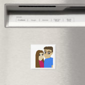 Aimant couple Chibi (In Situ (Lave-vaisselle))