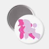 Aimant Couple de canicule rose chaud (Recto/Verso)