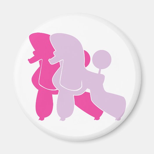 Aimant Couple de canicule rose chaud (Devant)