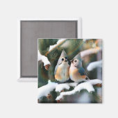 Aimant Couple de souris de tireur touffu (Recto/Verso)