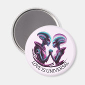 Aimant Couple Extraterrestre (Recto/Verso)