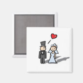 aimant couple mariage (Recto/Verso)