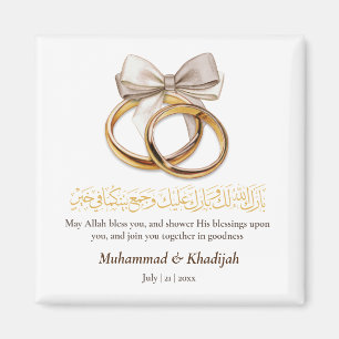 Aimant Couple Ring Dua pour le nouveau marié Mariage musu